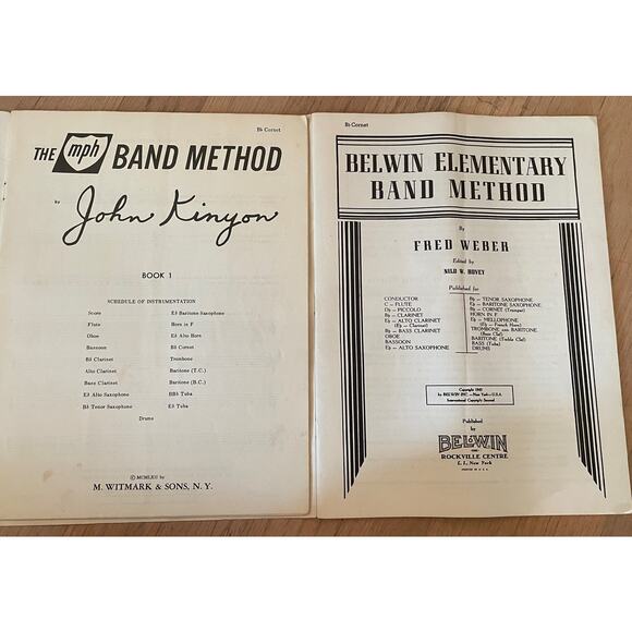 Trumpet Cornet Vintage Sheet Music Song Books x 6 Beginner/Easier Etudes Method - Picture 5 of 8